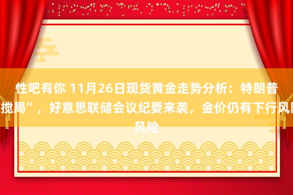 性吧有你 11月26日现货黄金走势分析：特朗普“搅局”，好意思联储会议纪要来袭，金价仍有下行风险
