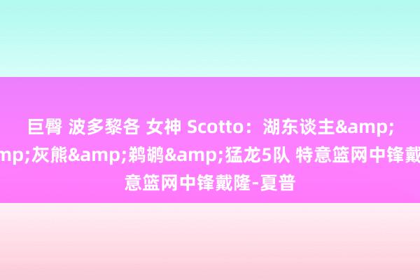 巨臀 波多黎各 女神 Scotto：湖东谈主&快船&灰熊&鹈鹕&猛龙5队 特意篮网中锋戴隆-夏普
