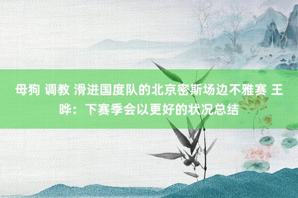 母狗 调教 滑进国度队的北京密斯场边不雅赛 王晔：下赛季会以更好的状况总结