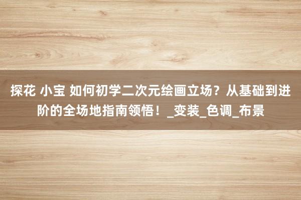 探花 小宝 如何初学二次元绘画立场？从基础到进阶的全场地指南领悟！_变装_色调_布景