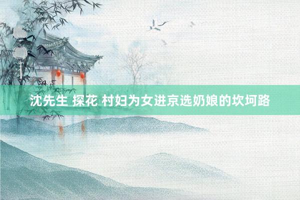 沈先生 探花 村妇为女进京选奶娘的坎坷路