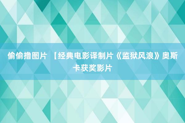 偷偷撸图片 【经典电影译制片《监狱风浪》奥斯卡获奖影片